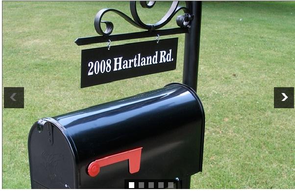 nashville wrought iron mailbox from Custom Iron Mailboxes in Franklin